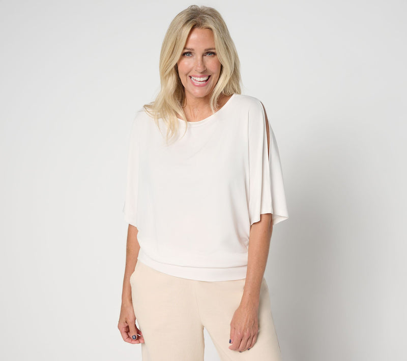 BEAUTIFUL by Lawrence Zarian The Gail Cold Shoulder Dolman Sleeve Top — View 7