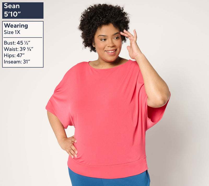 BEAUTIFUL by Lawrence Zarian The Gail Cold Shoulder Dolman Sleeve Top — View 10