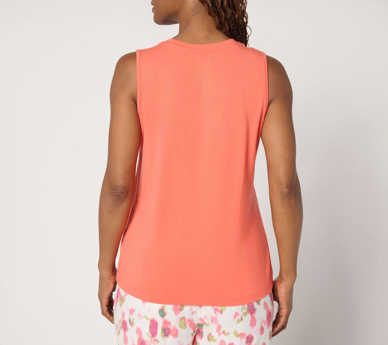 nicole by Nicole Miller Modal Knit Tank Top — View 5