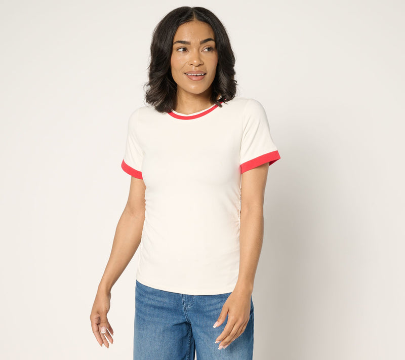 Me by Jennie Garth Forum Ruched Tee — View 3