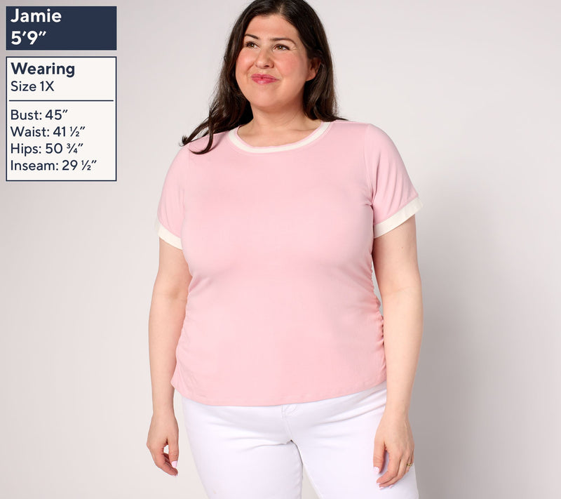 Me by Jennie Garth Forum Ruched Tee — View 5