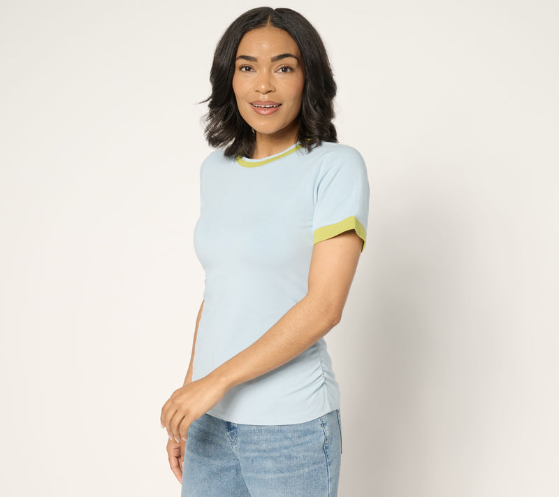 Me by Jennie Garth Forum Ruched Tee — View 2