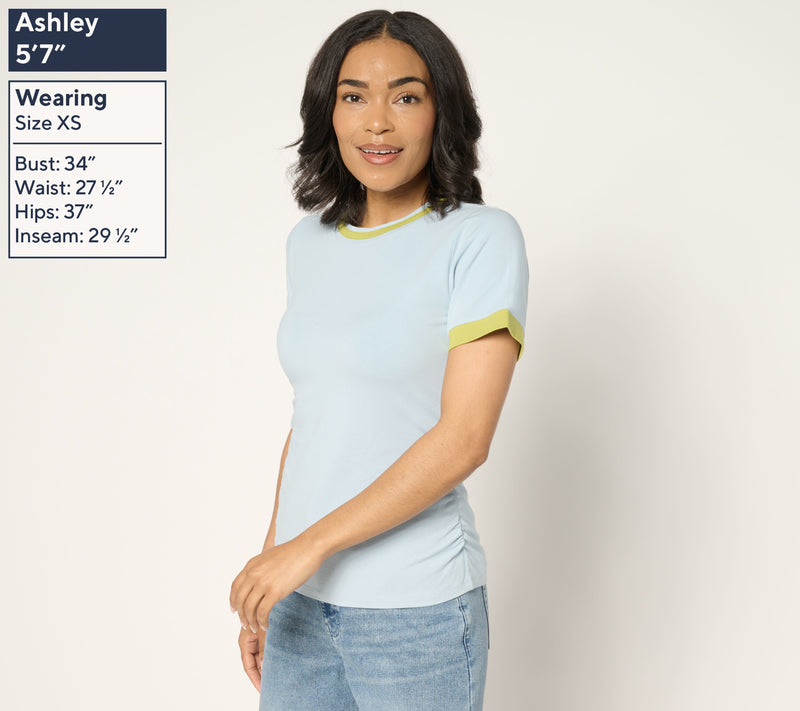 Me by Jennie Garth Forum Ruched Tee — View 6