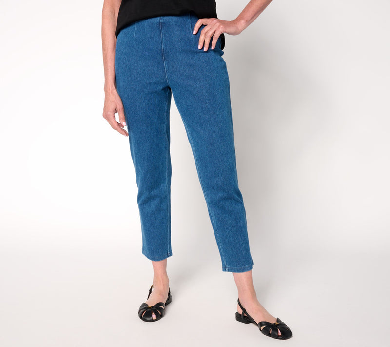Women with Control Regular Prime Stretch Denim Crop Pants — View 5