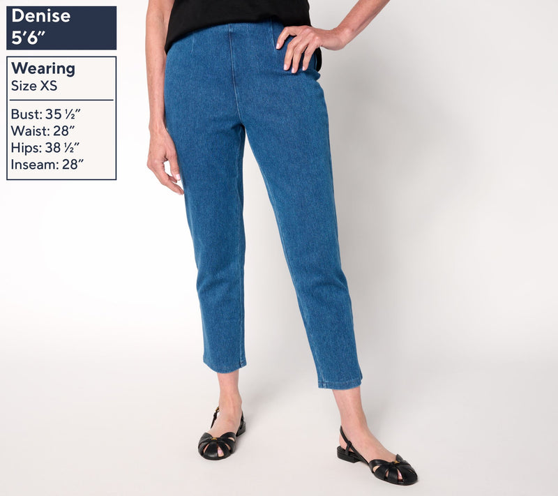 Women with Control Regular Prime Stretch Denim Crop Pants — View 9