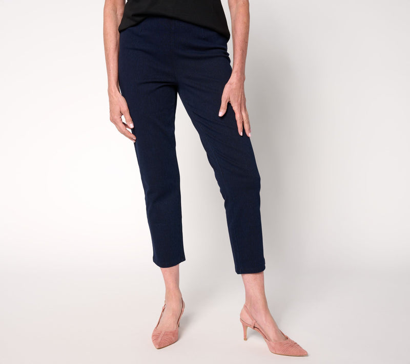 Women with Control Regular Prime Stretch Denim Crop Pants — View 3