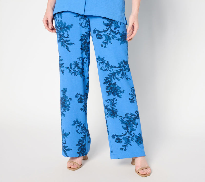 Women with Control Regular Printed Woven Full Length Pants — View 10