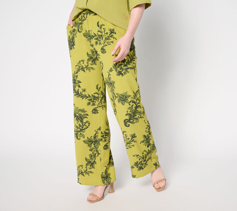 Women with Control Regular Printed Woven Full Length Pants — View 12