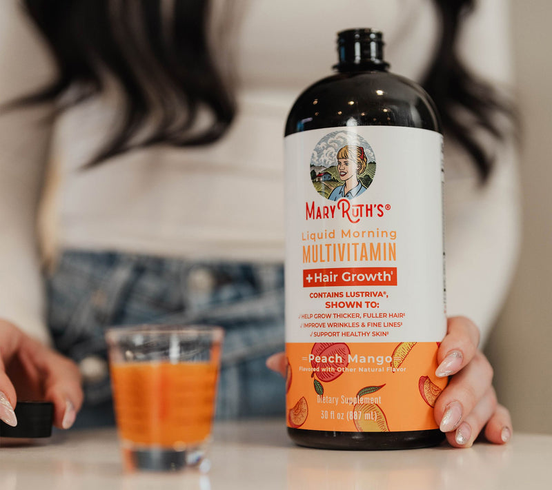 MaryRuth's Liquid Morning Multivitamin Peach Mango 30-oz Serving — View 2
