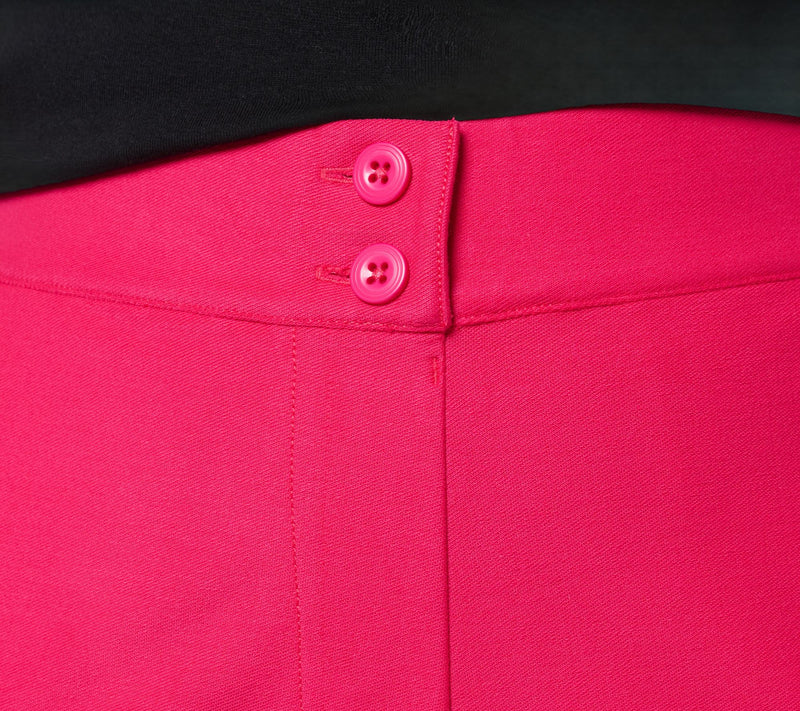 Isaac Mizrahi Live! Petite Knit Twill Wide Leg Crop Trouser — View 14