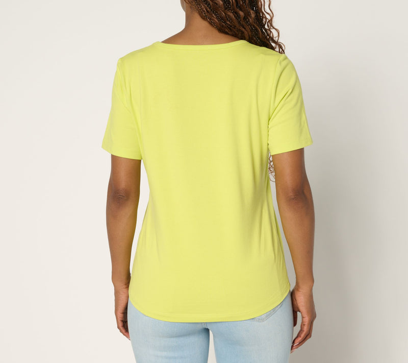 Sport Savvy Tropical Placed Print Tee — View 11