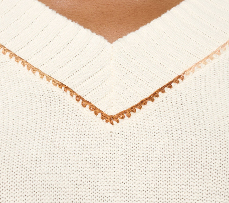 Peace Love World Boheme 100% Cotton 3/4-Sleeve Sweater — View 12