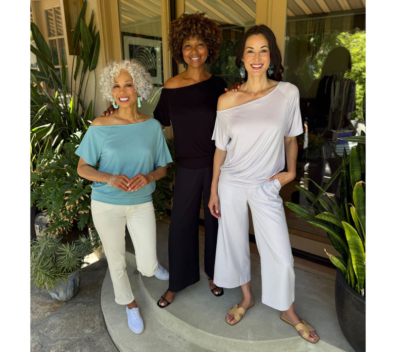BEAUTIFUL by Lawrence Zarian Kacey Refined Knit Off The Shoulder Top — View 14