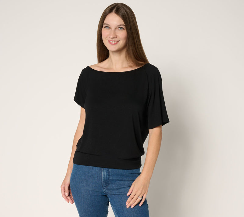 BEAUTIFUL by Lawrence Zarian Kacey Refined Knit Off The Shoulder Top — View 7