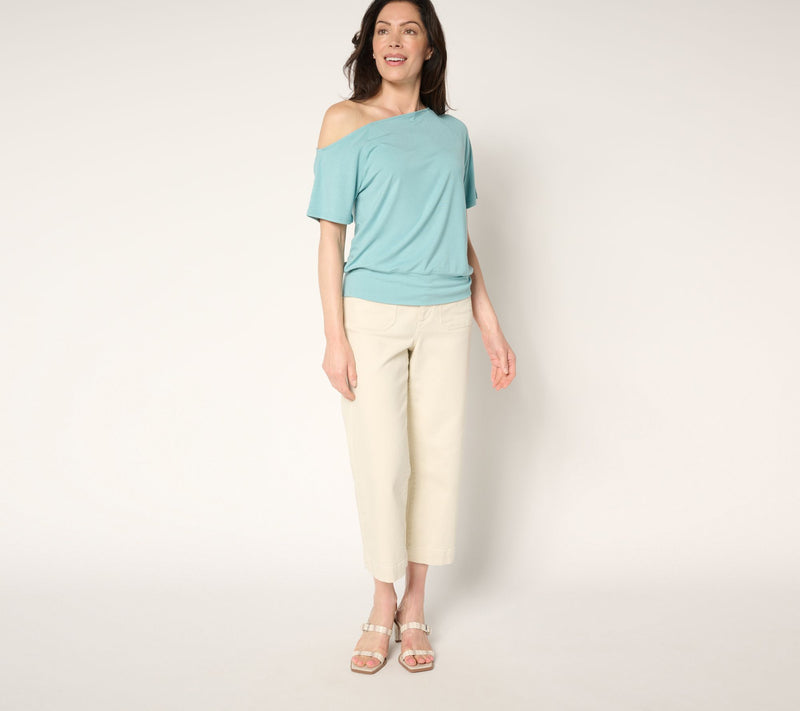 BEAUTIFUL by Lawrence Zarian Kacey Refined Knit Off The Shoulder Top — View 11