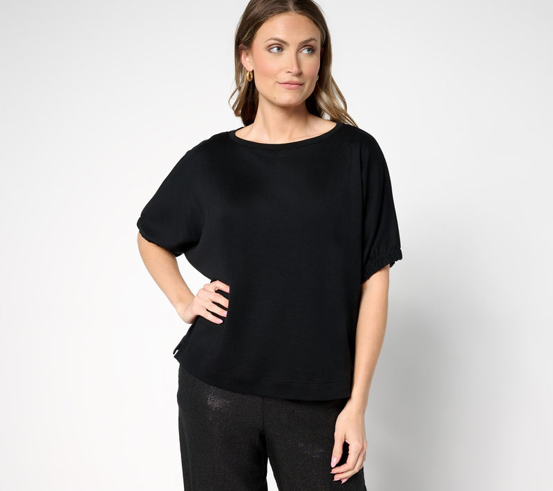 Carla Rockmore Collection 100% Cotton Dolman Sleeve Top — View 7
