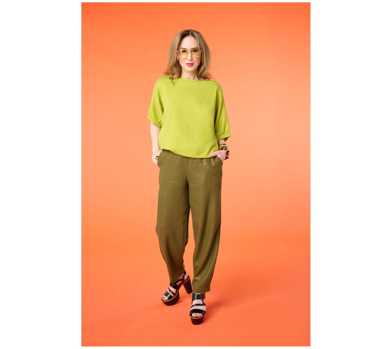 Carla Rockmore Collection 100% Cotton Dolman Sleeve Top — View 18