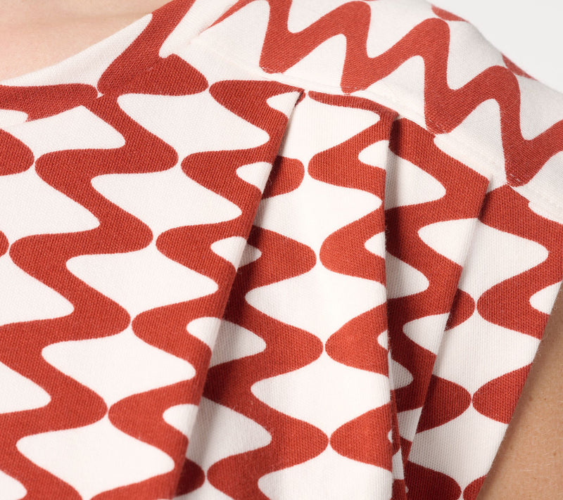 Carla Rockmore Collection 100% Cotton Pleated Shoulder Top — View 6