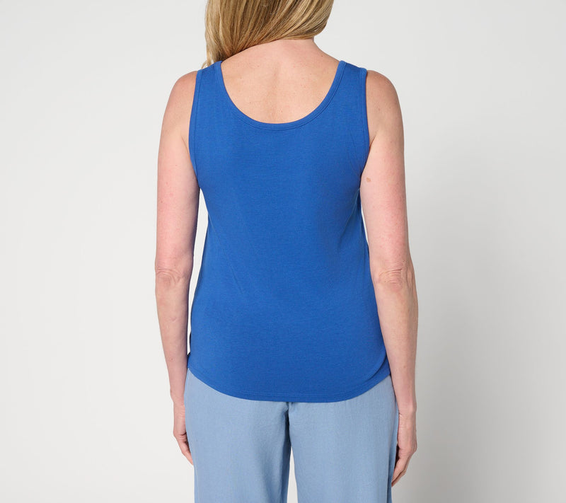 Carla Rockmore Collection Scoop Neck Knit Tank — View 12