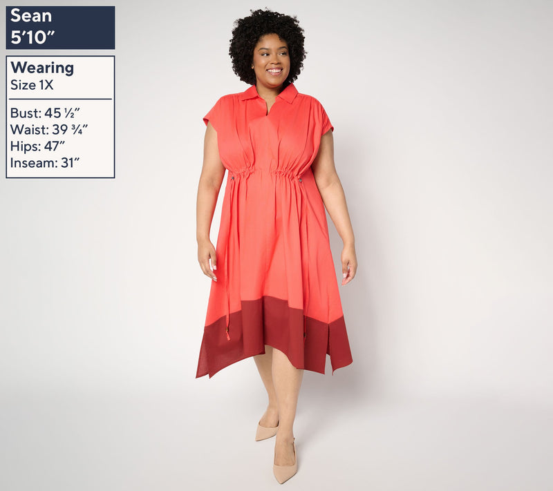 Carla Rockmore Collection Petite Cinched Waist Shirtdress — View 10