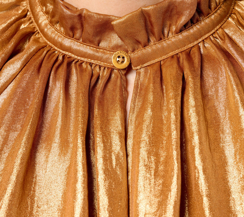 Carla Rockmore Collection Lame Cap Sleeve Blouse — View 6