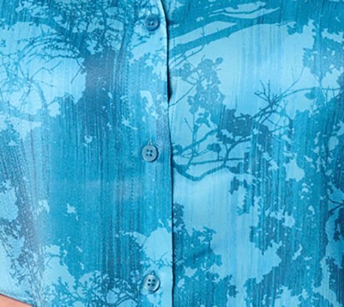 BEAUTIFUL by Lawrence Zarian Short Sleeve Button Front Blouse — View 12
