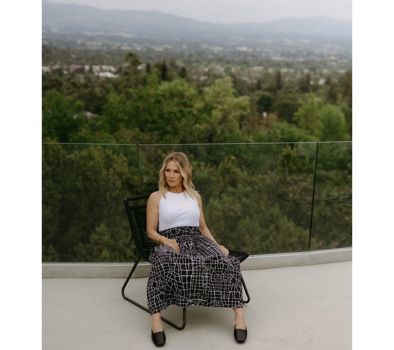 Me by Jennie Garth Petite Printed City Map Midi Skirt — View 12