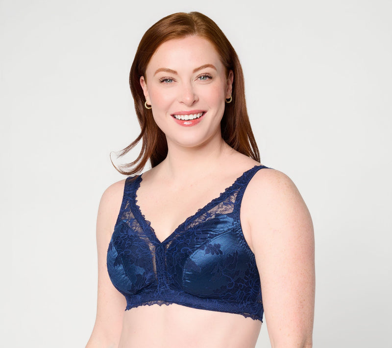 Breezies Lace and Micro Cross-Dyed Bralette — View 9