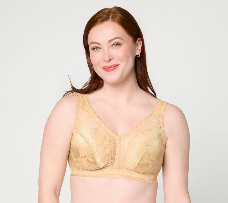 Breezies Lace and Micro Cross-Dyed Bralette — View 11