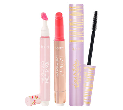 tarte Cherry Crush Maracuja Juicy Lips & Tubing Mascara 3Pc Set