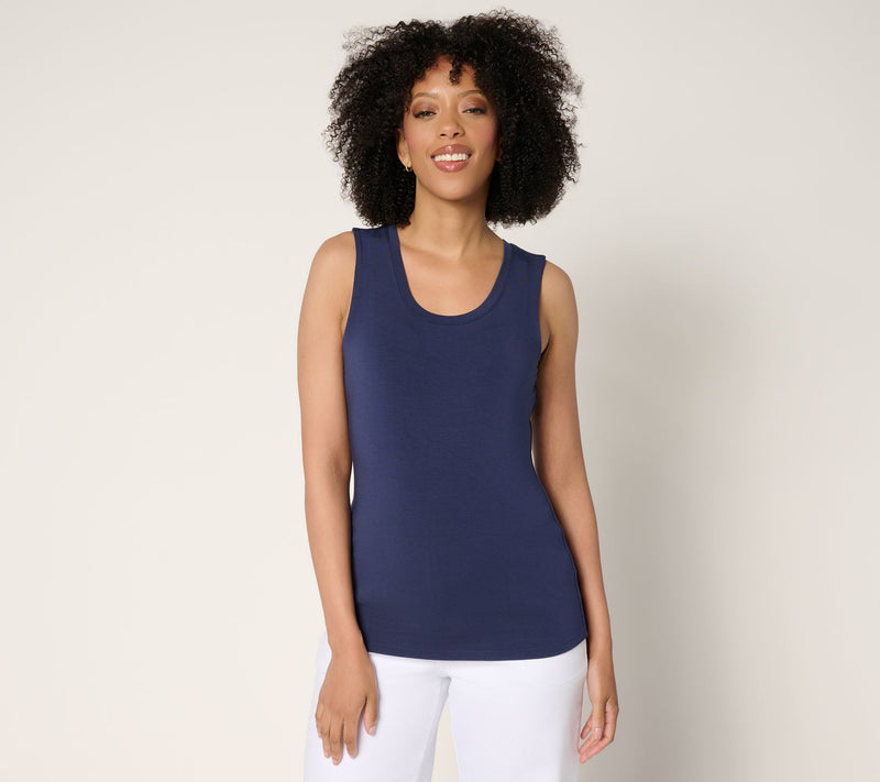 Joan Rivers Wardrobe Builders ButterSoft Tank Top — View 13