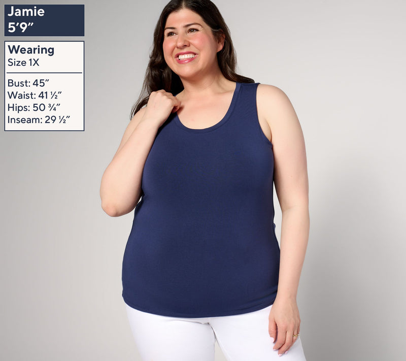 Joan Rivers Wardrobe Builders ButterSoft Tank Top — View 2