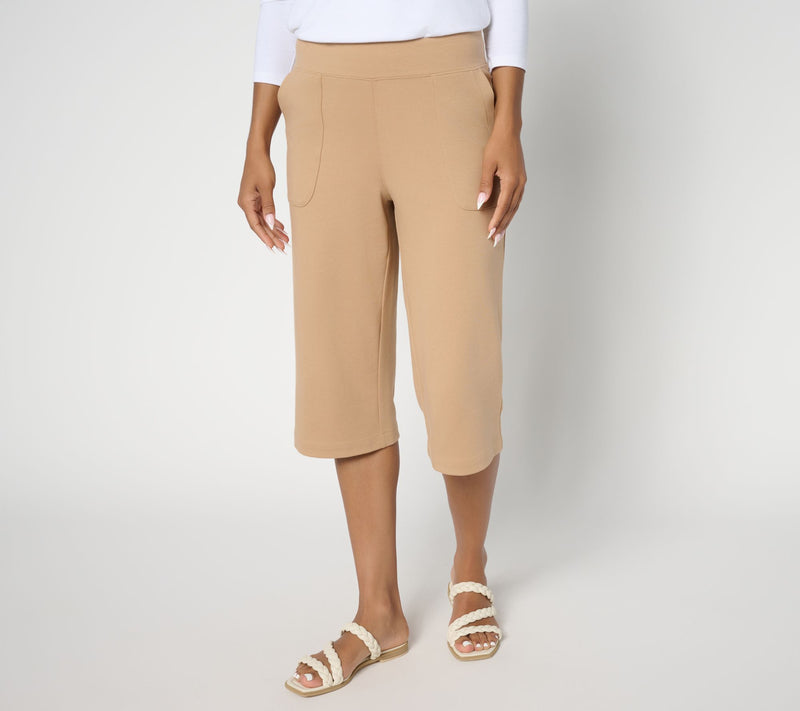 Isaac Mizrahi Live! Regular Essentials Pima Flex Skimmer Pants — View 12
