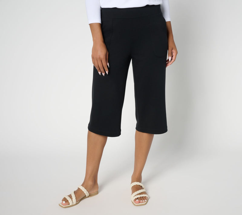 Isaac Mizrahi Live! Petite Essentials Pima Flex Skimmer Pants — View 9