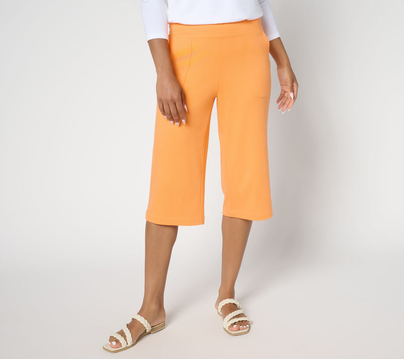 Isaac Mizrahi Live! Petite Essentials Pima Flex Skimmer Pants — View 7
