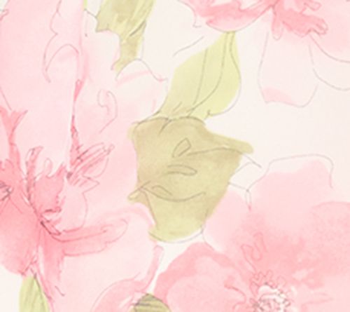 Dennis Basso Printed Chiffon Top with Gathered Neckline — View 9