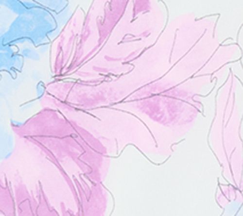 Dennis Basso Printed Chiffon Top with Gathered Neckline — View 11