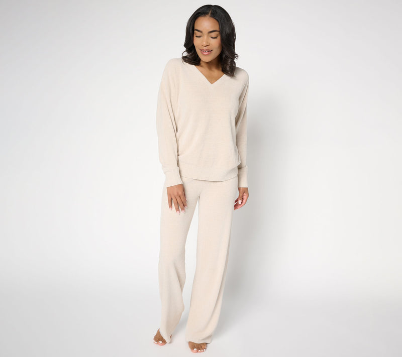 Barefoot Dreams Tall CozyChic Ultra Lite Pullover & Wide Leg Pant Set — View 13