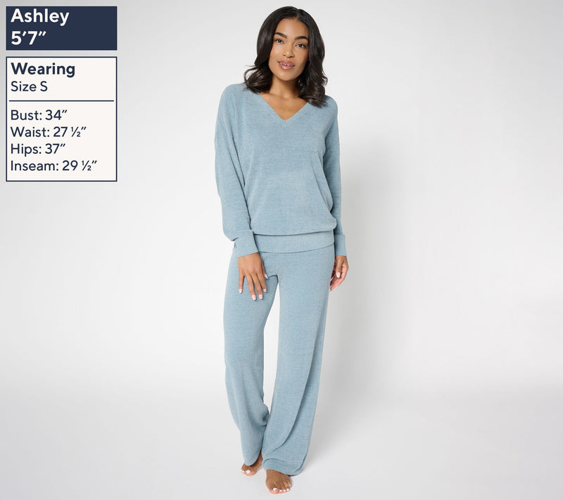 Barefoot Dreams Tall CozyChic Ultra Lite Pullover & Wide Leg Pant Set — View 15