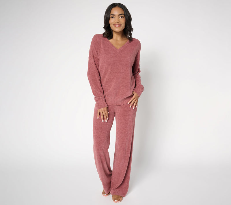 Barefoot Dreams Tall CozyChic Ultra Lite Pullover & Wide Leg Pant Set — View 7