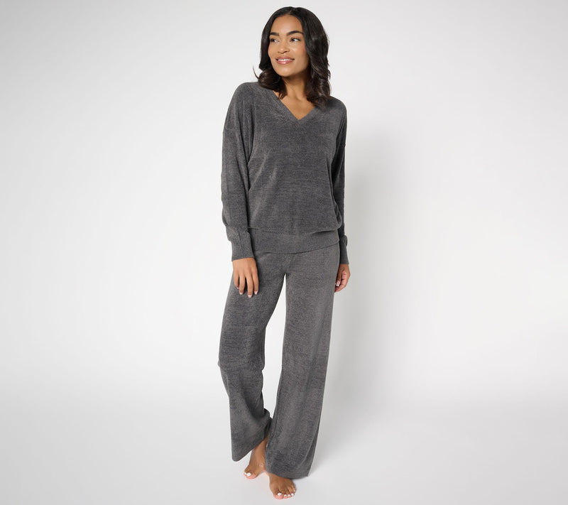 Barefoot Dreams Tall CozyChic Ultra Lite Pullover & Wide Leg Pant Set — View 9