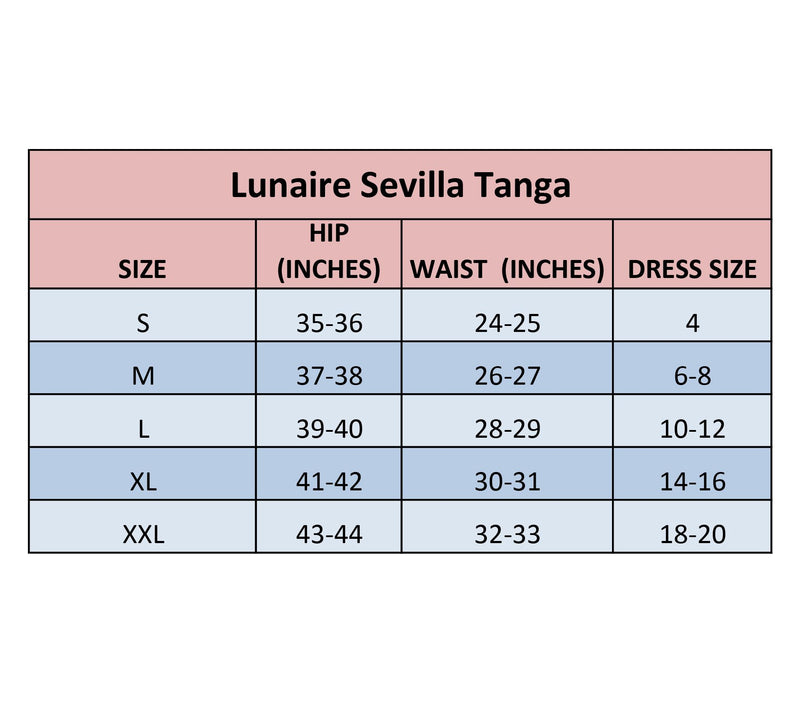 Lunaire Sevilla Hi-Cut Tanga Panty with Lace Trm — View 7