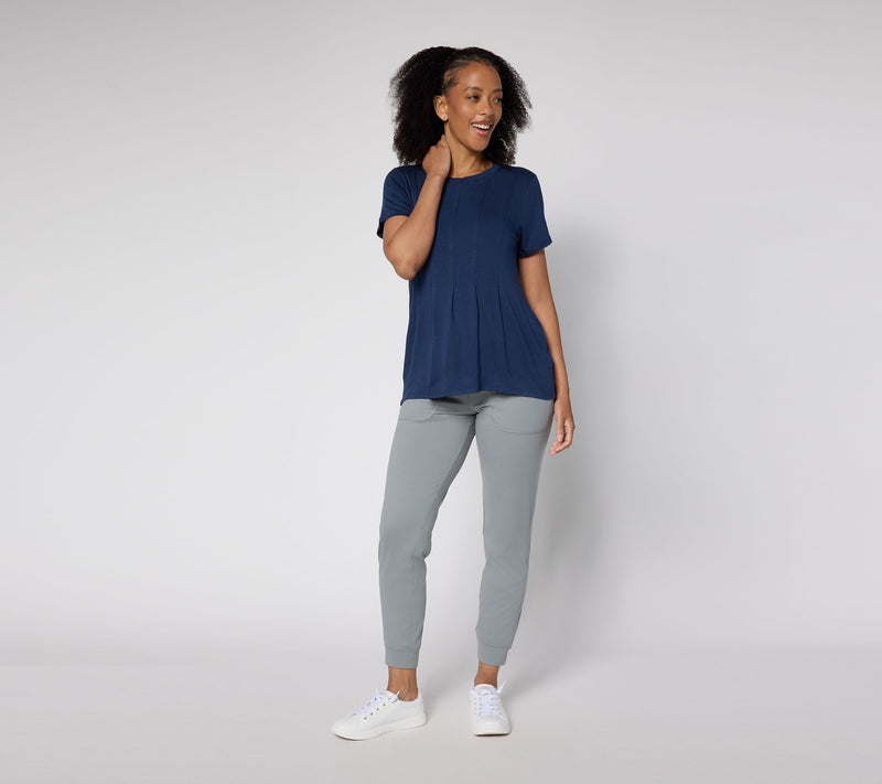 Cuddl Duds Soft Stretch Peplum Tee — View 12
