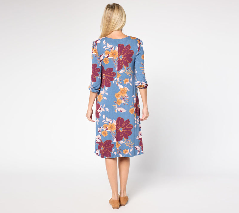 Cuddl Duds Soft Stretch Lounge Dress — View 11