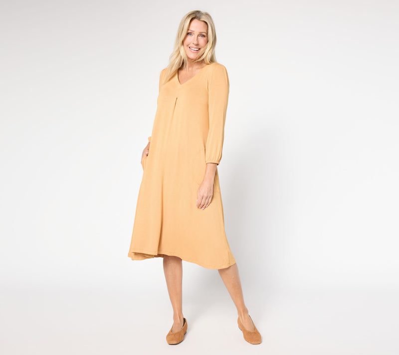 Cuddl Duds Soft Stretch Lounge Dress — View 9