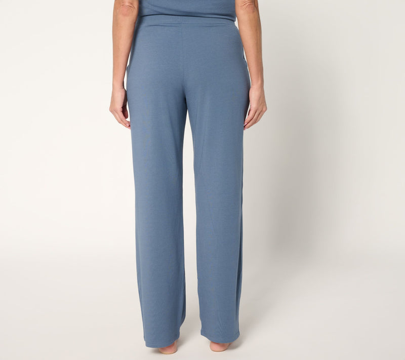 Cuddl Duds Cottonwear+ Crochet Trim Straight Leg Pant — View 9