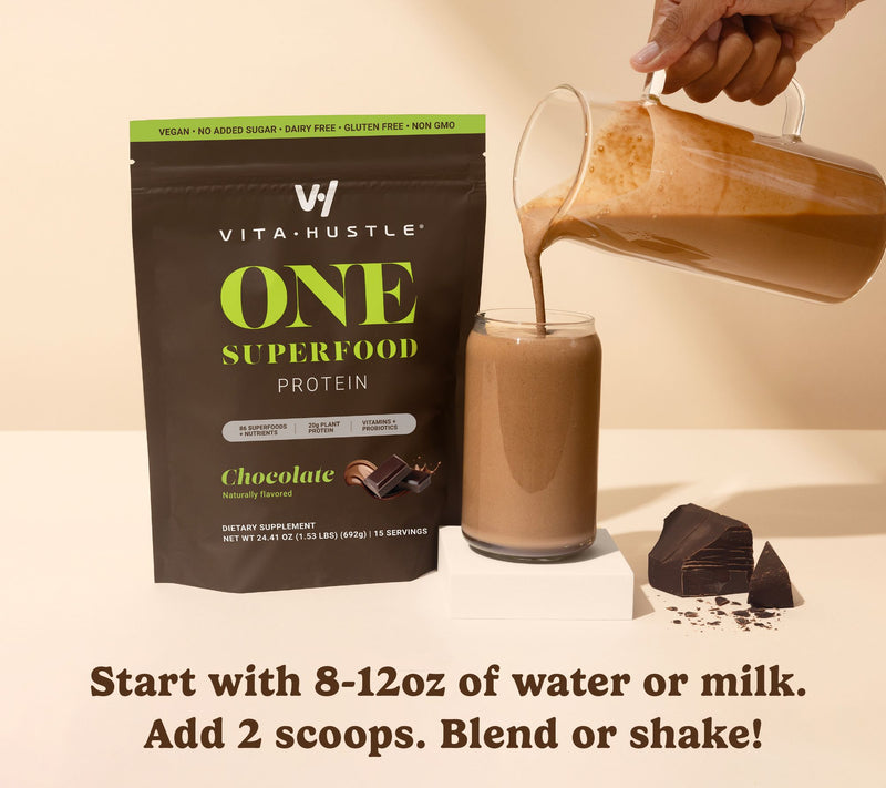 VitaHustle ONE Superfood Plant-Based Protein Shake 15-Servings — View 16