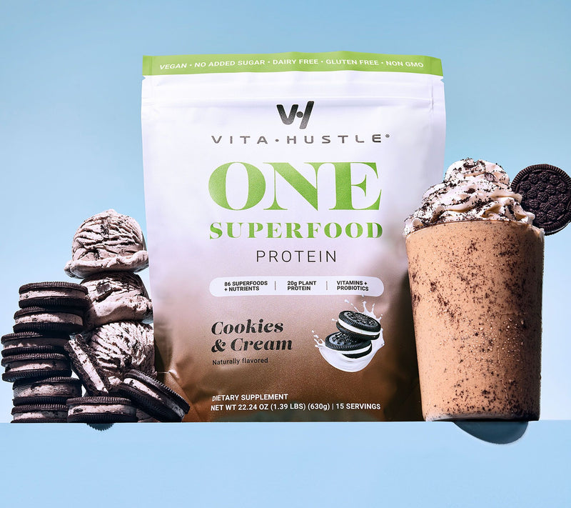 VitaHustle ONE Superfood Plant-Based Protein Shake 15-Servings — View 6