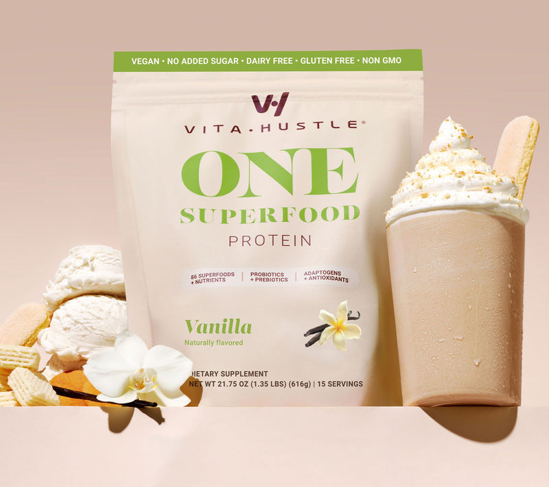 VitaHustle ONE Superfood Plant-Based Protein Shake 15-Servings — View 4