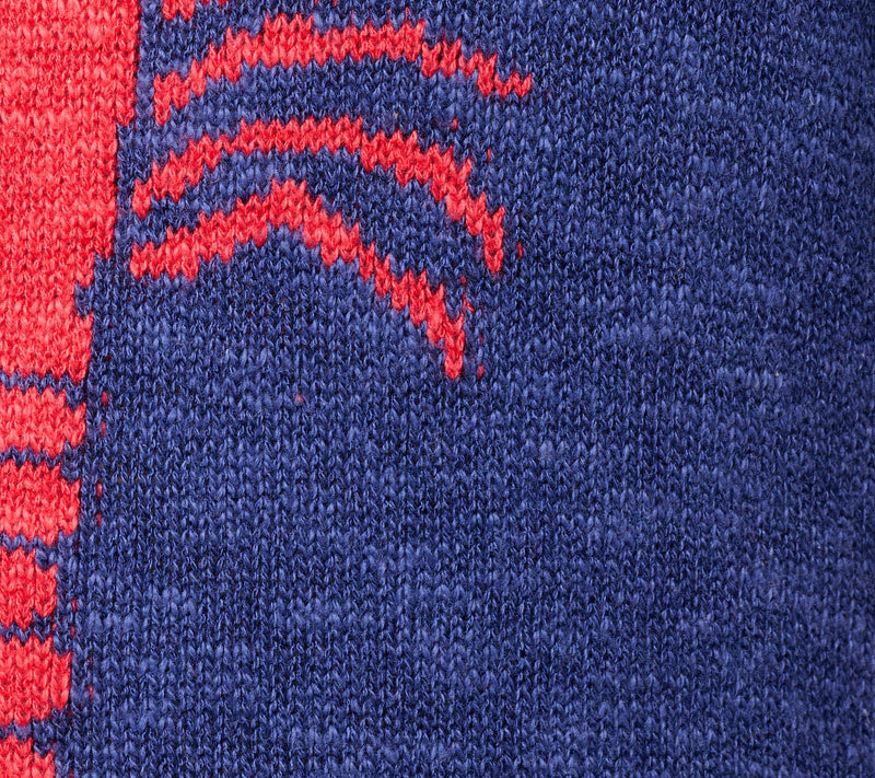 Denim & Co. Patterned Elbow Sleeve Crew Neck Sweater — View 14